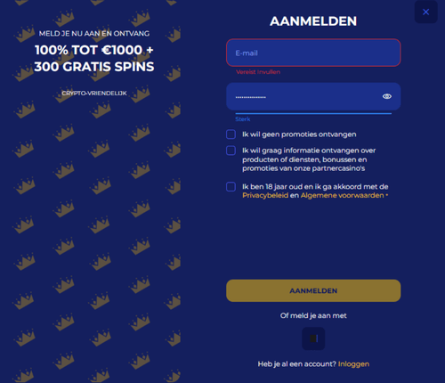 Koning registratie