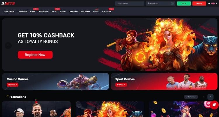 31Bets casino online