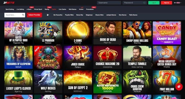 31Bets casino spellen