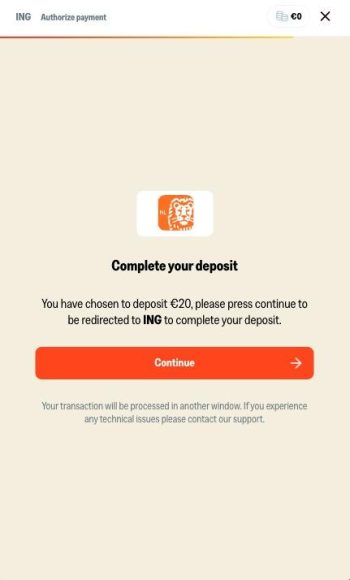 Shakebet storting ING