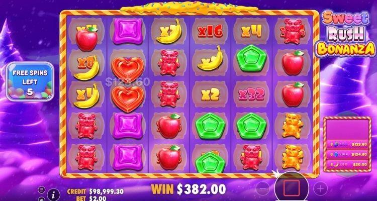 Sweet Rush Bonanza free spins