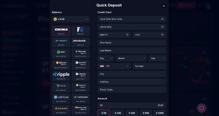 Betsio.com casino storting