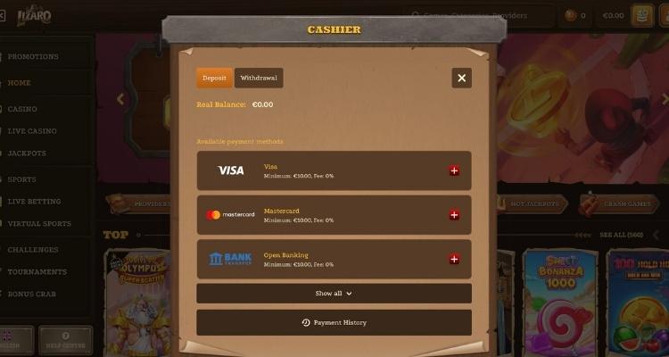 Lizaro casino storting