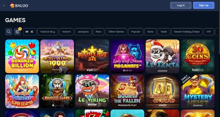 Baloo.bet casino spellen