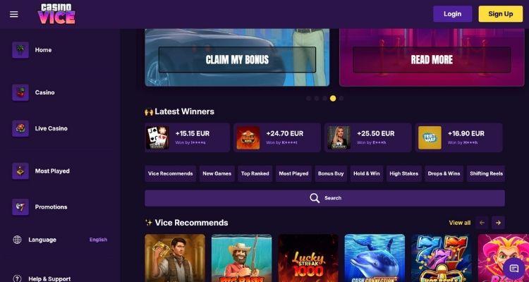 CasinoVice casino online