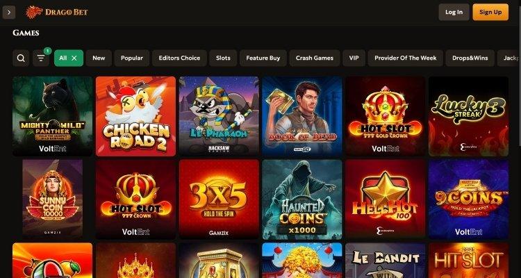 Drago Bet casino spellen