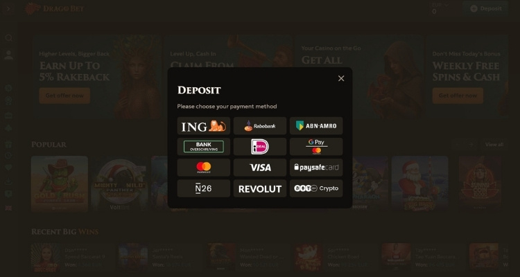 Drago bet casino storting