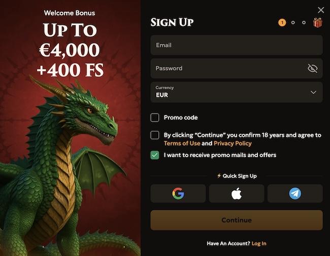 Dragobet casino registratie
