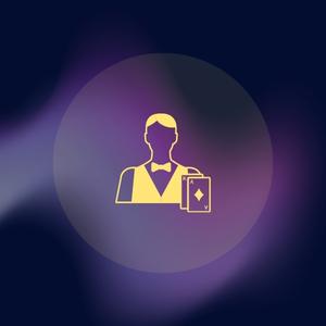 Online Blackjack dealer deelt