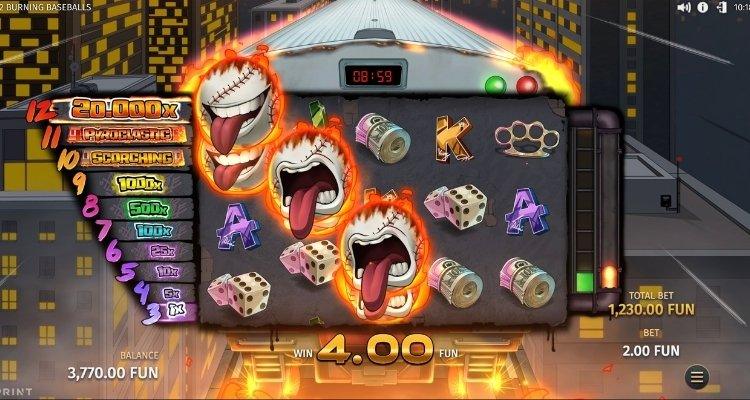 12 Burning Baseballs Bonus