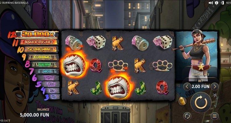 12 Burning Baseballs Gameplay