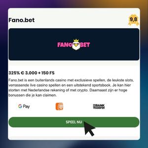 2. Kies een buitenlands casino