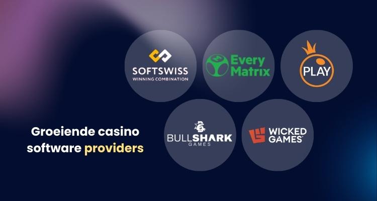Groeiende casino software providers 2026