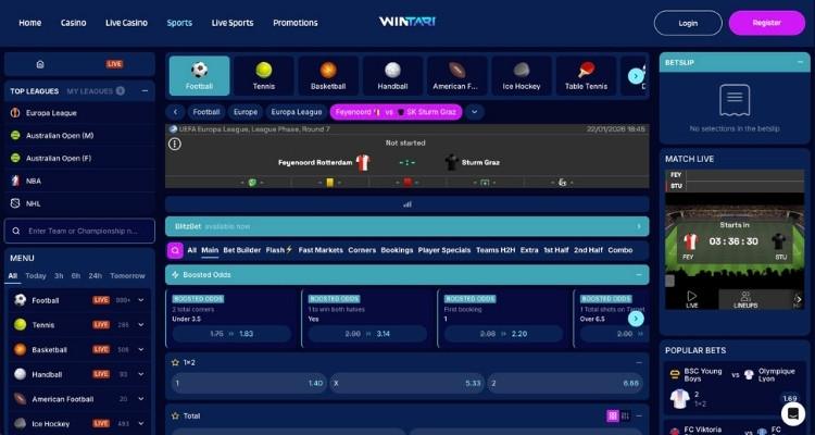 Wintari casino sportsbook