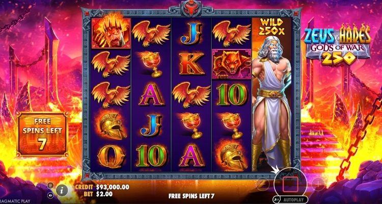 Zeus vs Hades Gods of War 250 Bonus