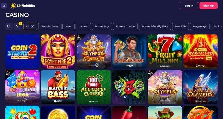 Spinorhino casino spellen