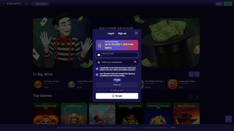 Spinogrino registratie