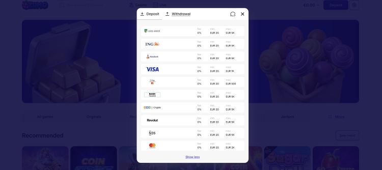 zumo casino betaalmethoden stortingen