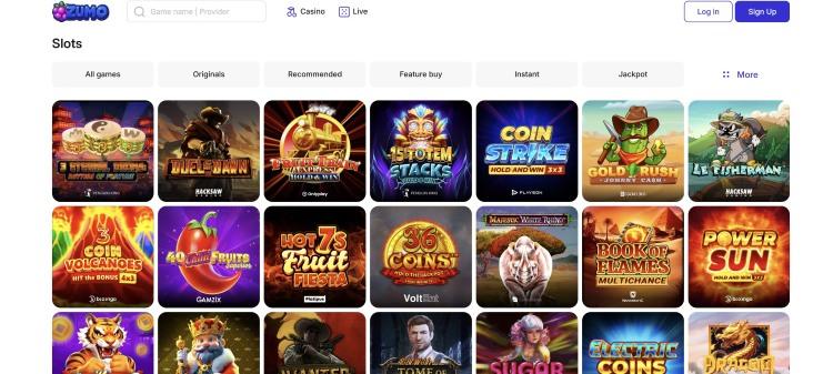 Zumo casino online gokkasten