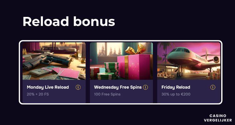 reloads bij GTbet casino