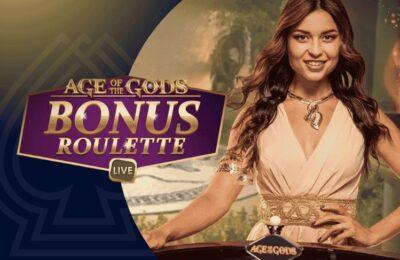 Age of the Gods Bonus Live Roulette uitgelichte afbeelding