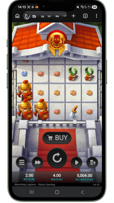 Marching Legions online slot bonus