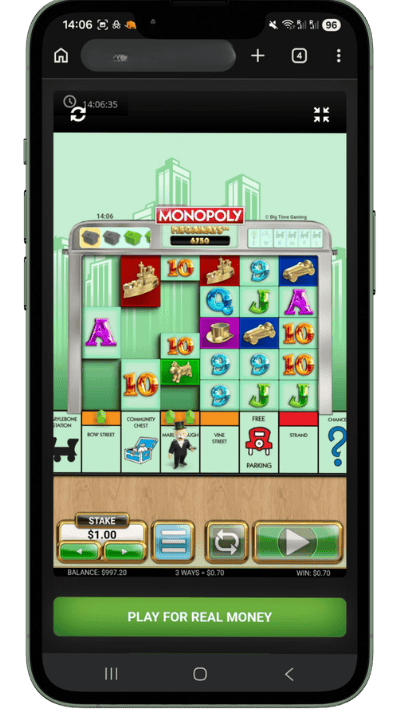 Monopoly Megaways online slot bonus