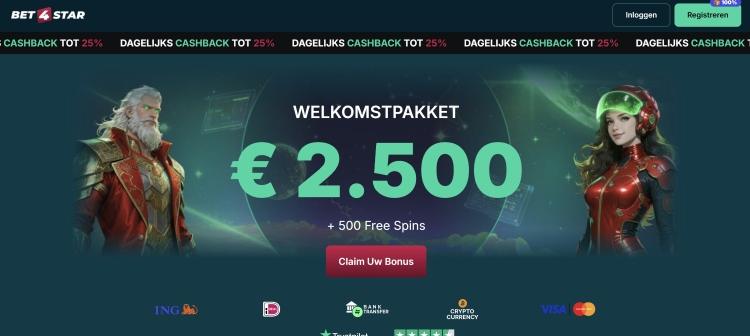 bet4star casino homepage