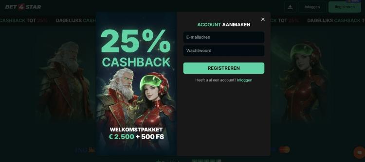 bet4star casino registreren