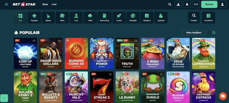 bet4star casino spellen