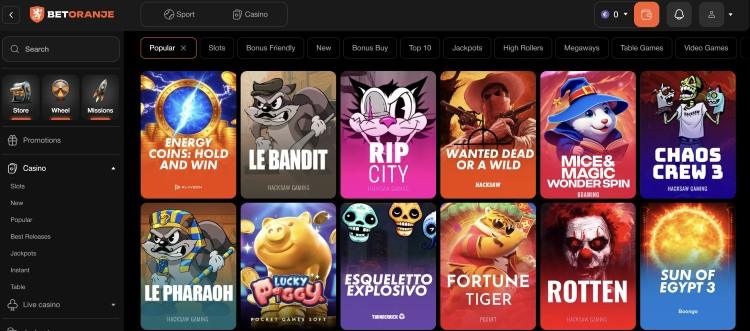 betoranje casino spellen