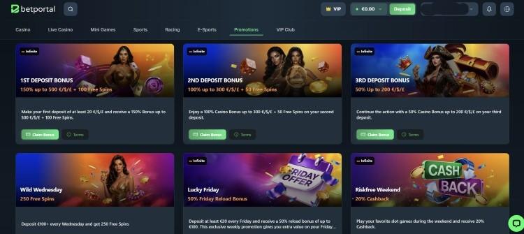 betportal casino bonussen