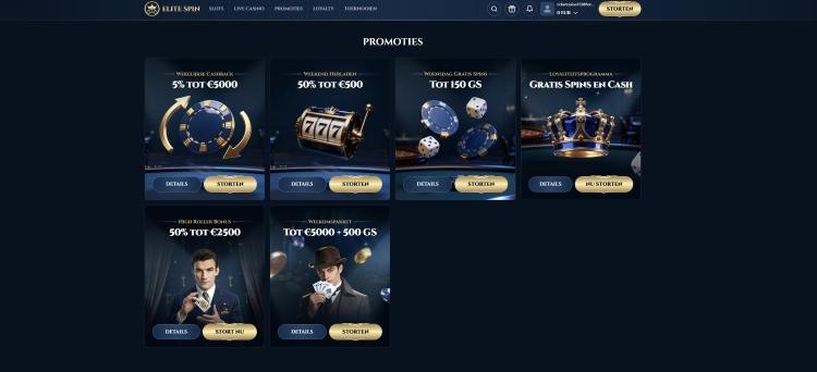 elitespin casino bonussen