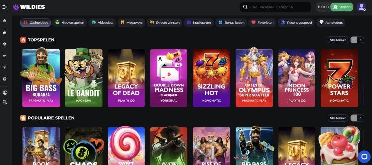 wildies casino spellen