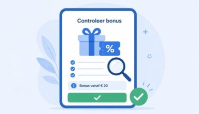 Illustratie voor de information visual van de 10 euro deposit casino pagina: bonusvoorwaarden controleren voor een storting van € 10.