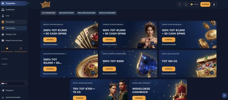 crownjewelz casino bonussen