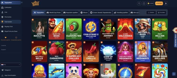 crownjewelz casino spellen