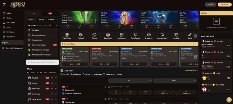 dicespin casino sportsbook