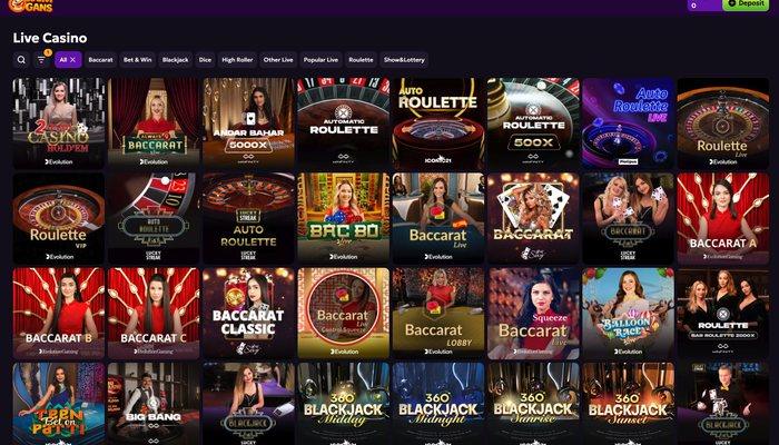 LuckyGans live casino