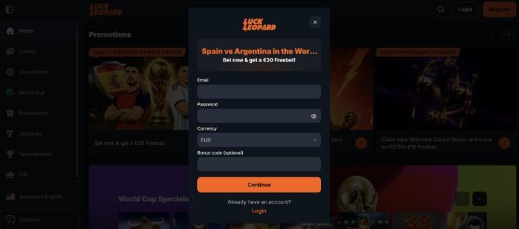 luckleopard casino registeren