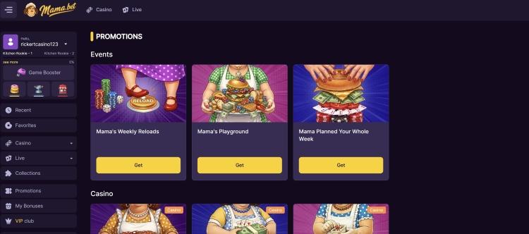 mama bet casino bonussen