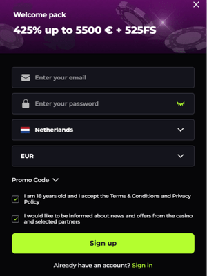 SpinyRush registratie