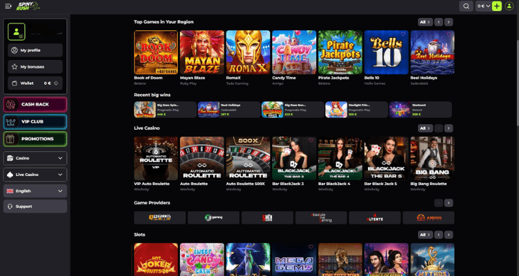 Spiny Rush casino spellen