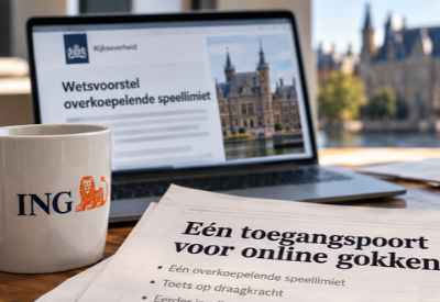 De ING wil een toegangspoort en centrale stortingslimiet voor online gokken
