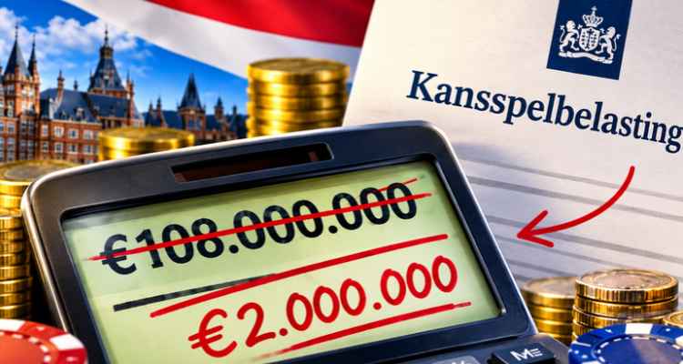 meer kansspelbelasting, minder opbrengst