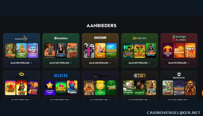 De aanbiederspagina van 7Gear