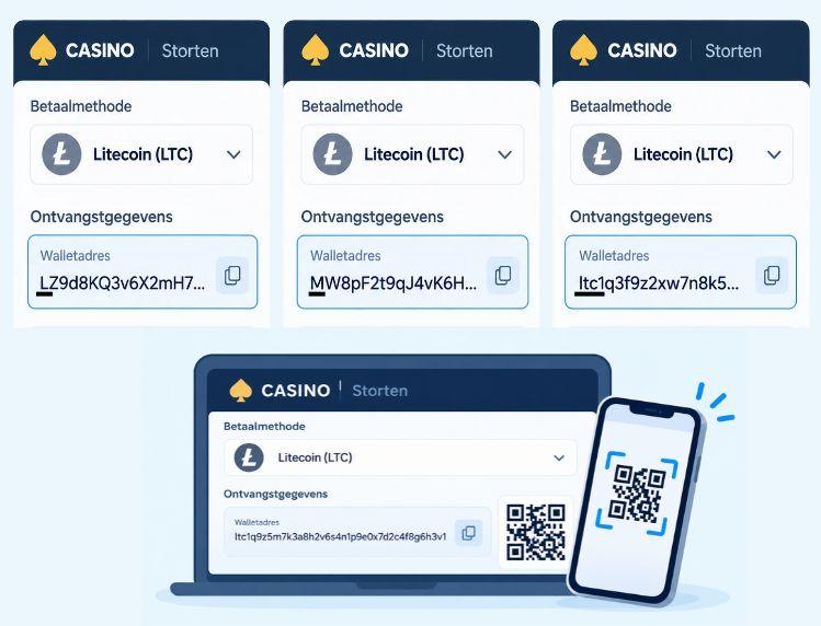 litecoin casino storting adres
